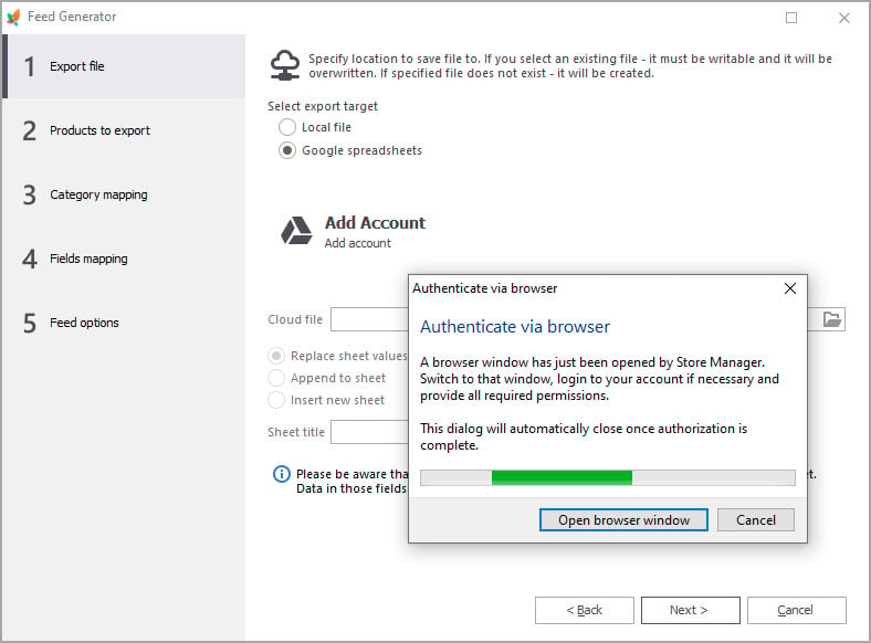Authenticate New Account via Browser Notification