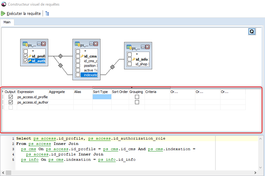 Générer la Requête SQL personnalisée de PrestaShop en quelques clics