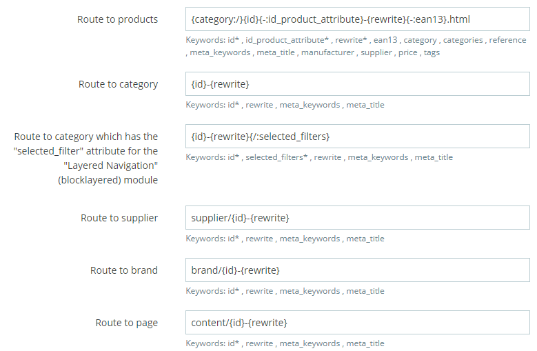 meta title prestashop