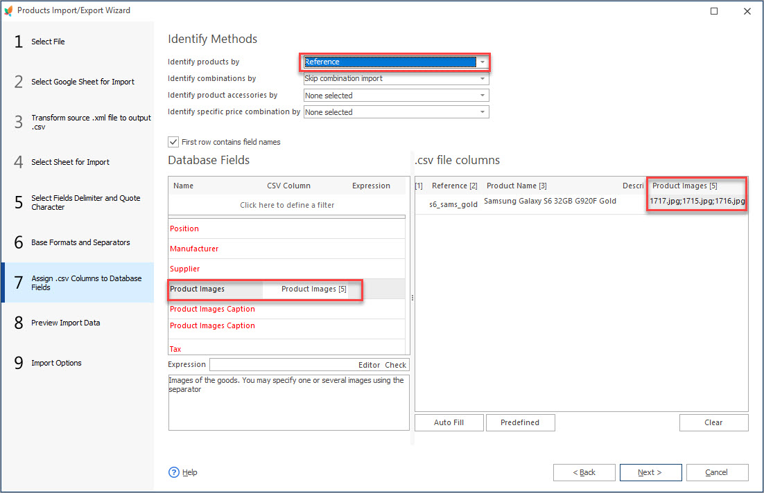 Assign Image Column to PrestaShop Database Field with eMagicOne