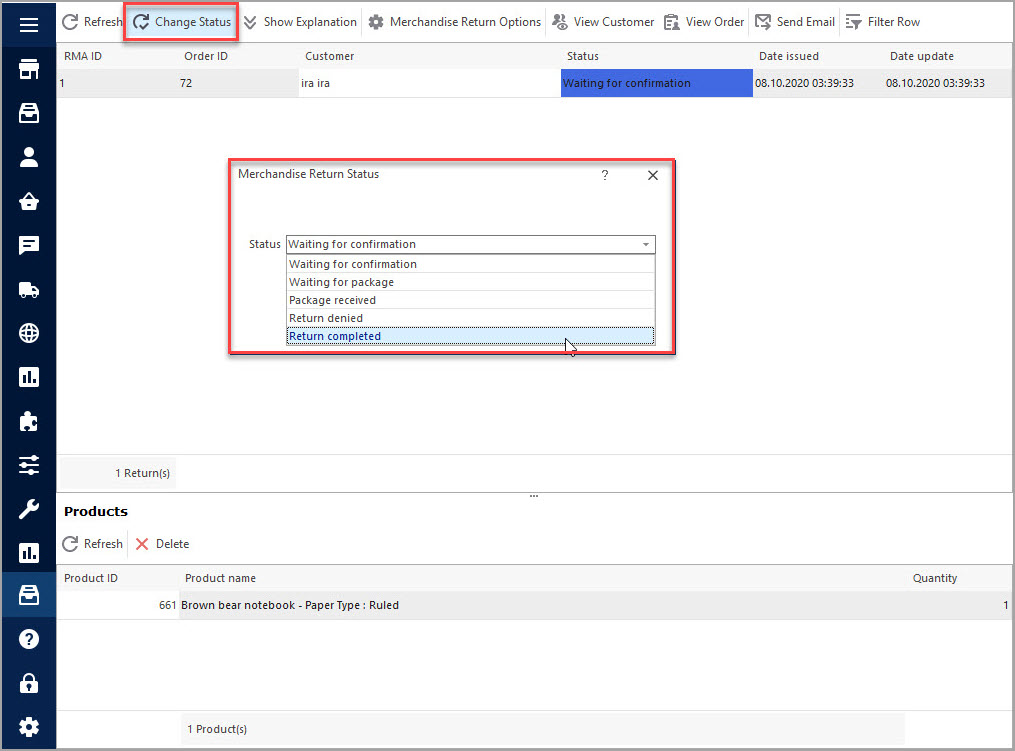 Manage Prestashop Merchandise Returns with eMagicOne Manage Prestashop Merchandise Returns with eMagicOne