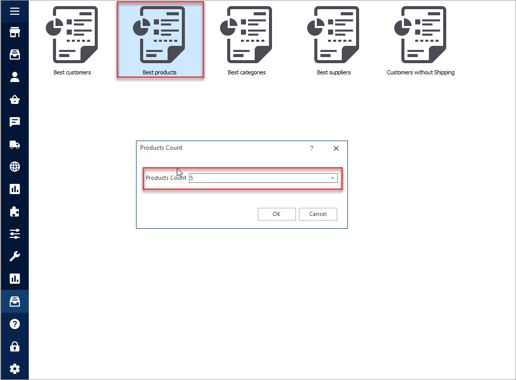 PrestaShop Custom Reports Best Products