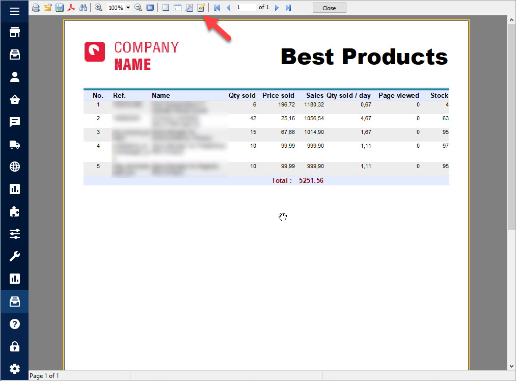 PrestaShop Custom Reports Best Products Edit