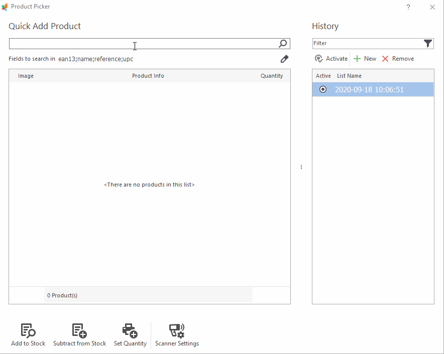 PrestaShop Product Picker Finding Product by Code PrestaShop Store Manager Product Picker Finding Product by Code