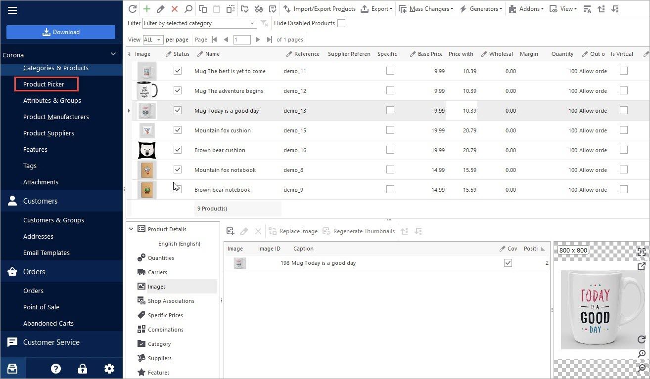 PrestaShop Product Picker Tool Launch PrestaShop Store Manager Product Picker Tool Launch
