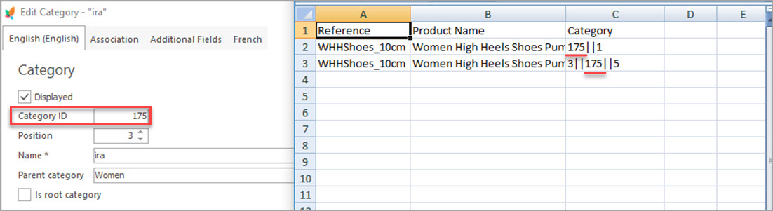 Use Category Id for Import with Store Manager