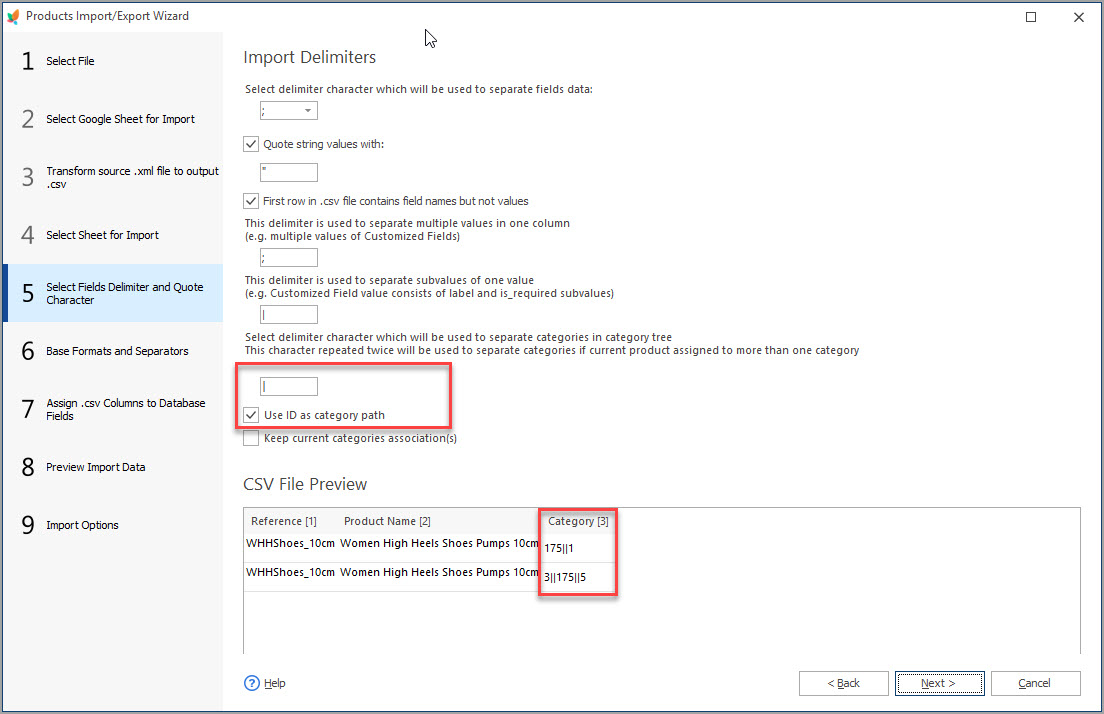 Use Id as Category Path During Import with Store Manager