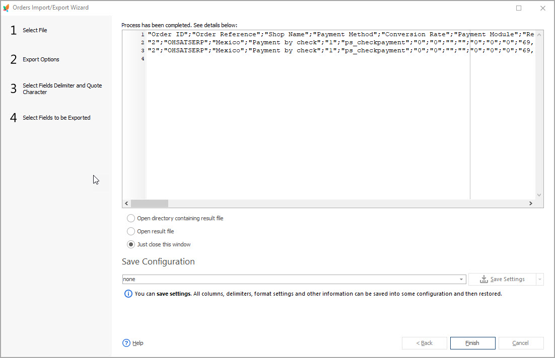 Preview Exported data with eMagicOne