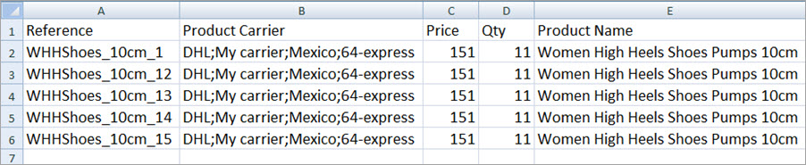 Assign Carriers During Import File Example with Store Manager