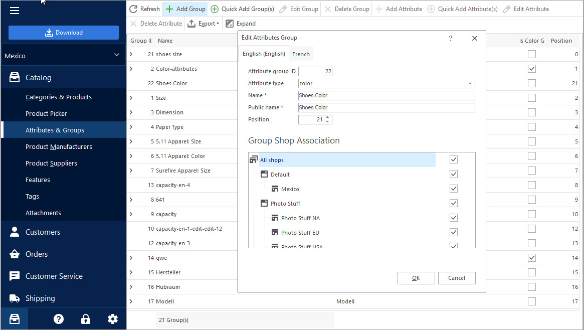 Create New Color Attribute for Texture Create New Color Attribute for Texture in Store Manager