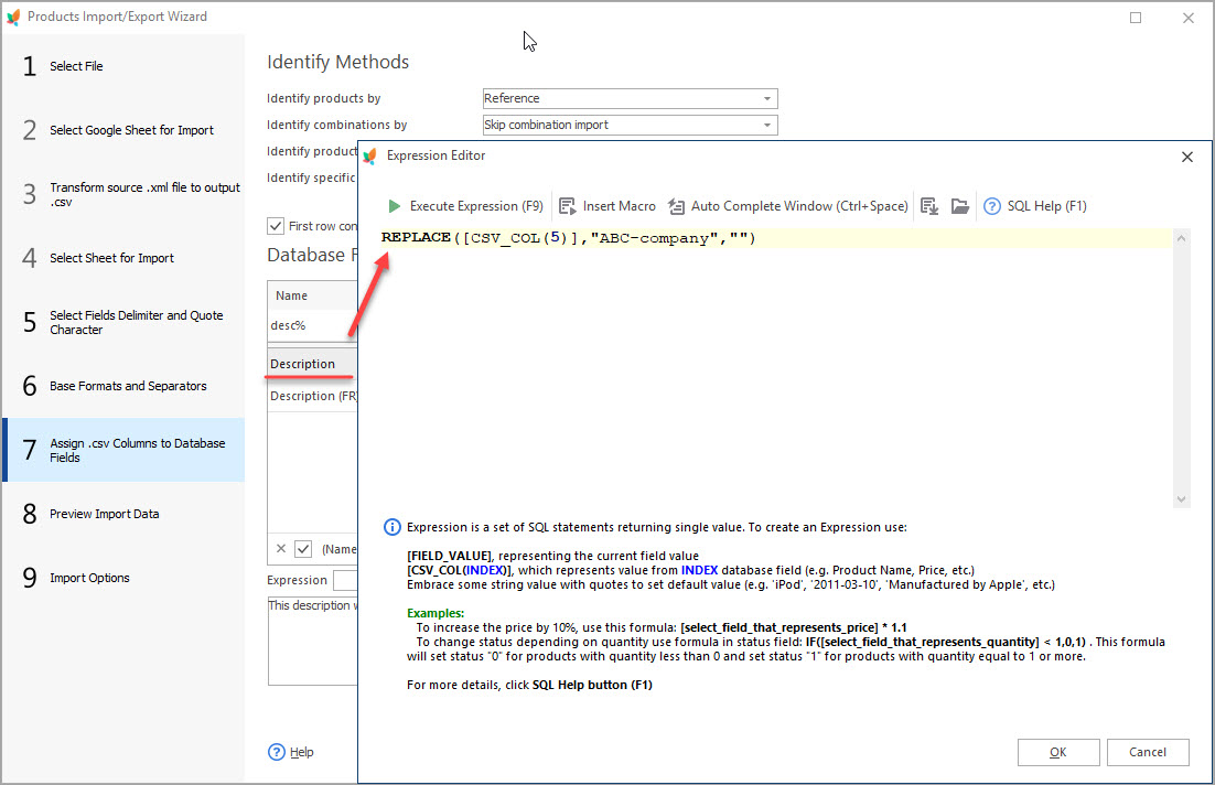 Expression for PrestaShop Description Update During Products Import Expression for PrestaShop Description Update During Products Import with Store Manager