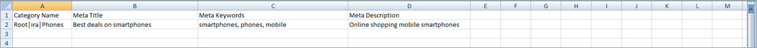 Import Category Meta Data File Example During Category Import