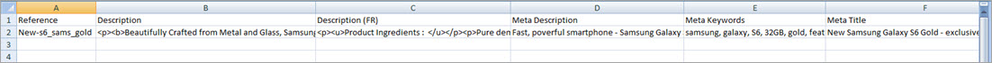 Import SEO Details File Example Import Products SEO Details File Example