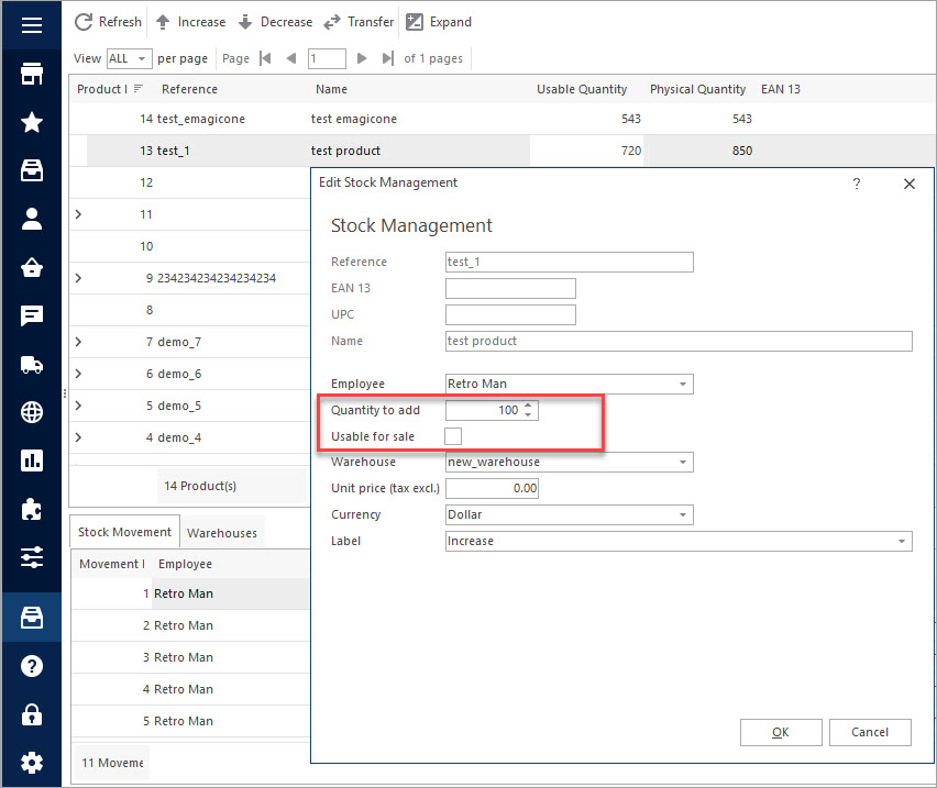 Increase PrestaShop Physical Quantity Increase PrestaShop Physical Quantity with Store Manager