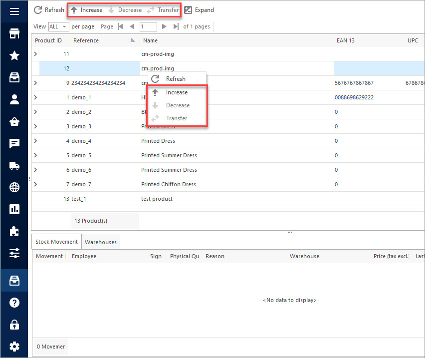 Manage PrestaShop Product Stock Manage PrestaShop Product Stock with Store Manager