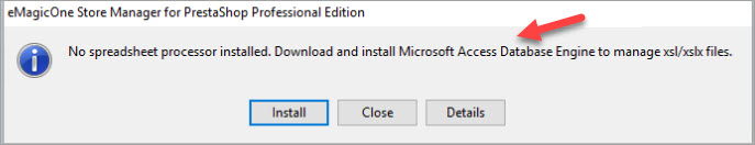 Microsoft Access Database Engine Notification on File Upload