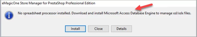 Microsoft Access Database Engine Notification on File Upload