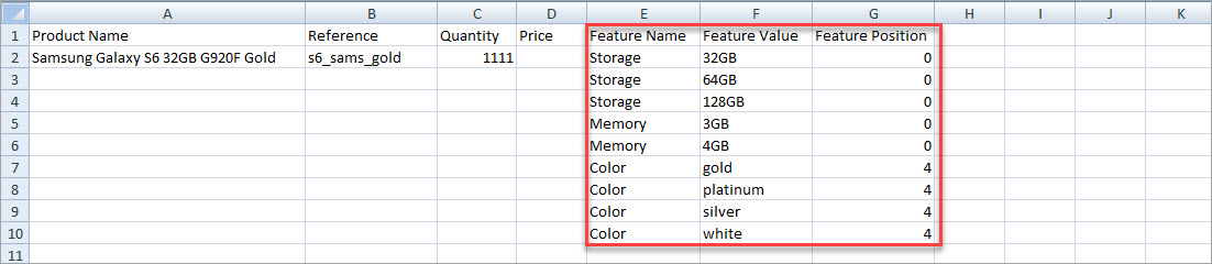 Multiple Values Added in Separate Rows File Example Multiple Values Added in Separate Rows File