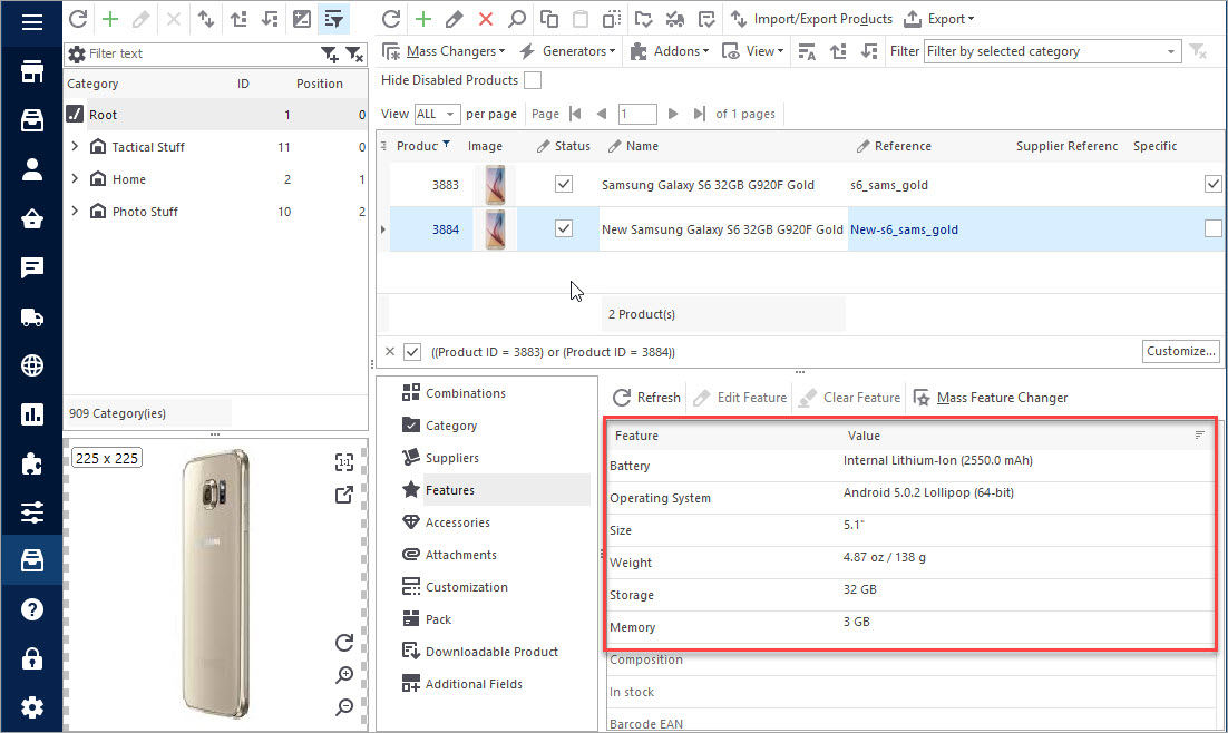 New Features Added After Import New Features Added After Import at Store Manager