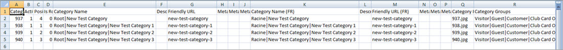 PrestaShop Export Categories Result File Export Categories Result File