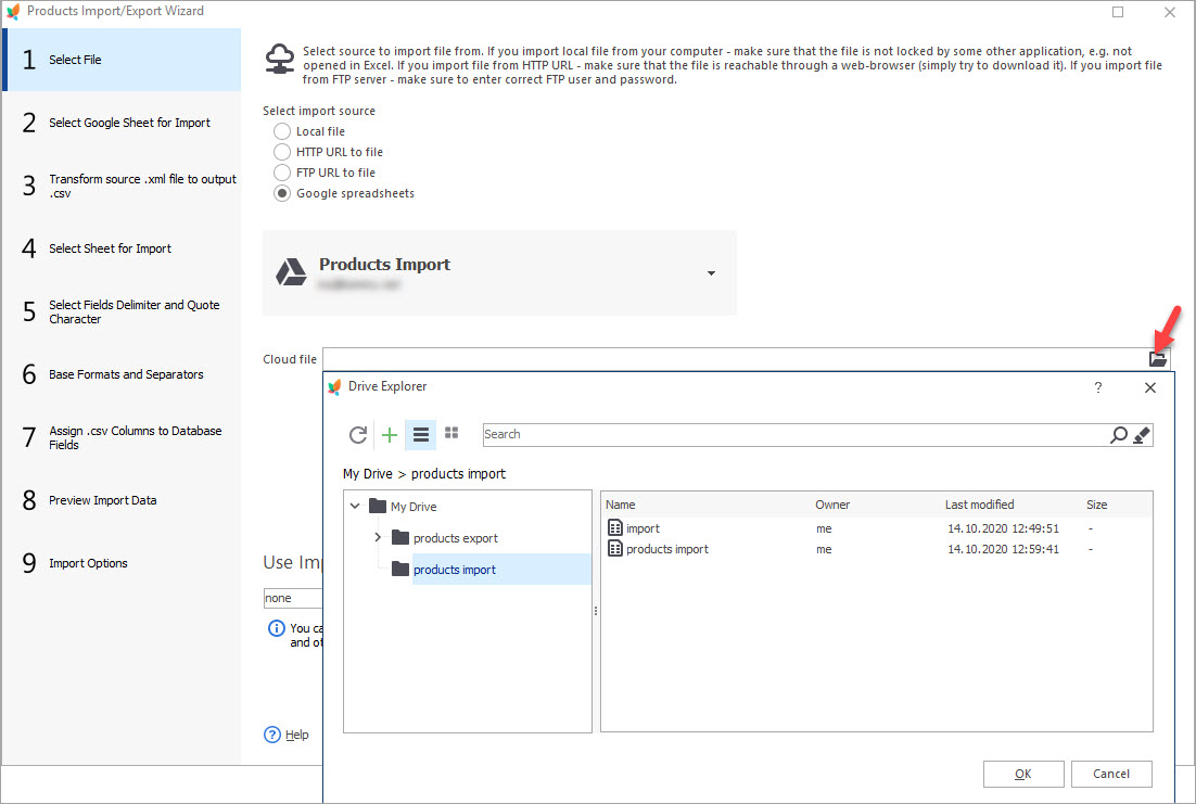 Select the File from Your Google Drive Select the File from the List at Your Google Drive