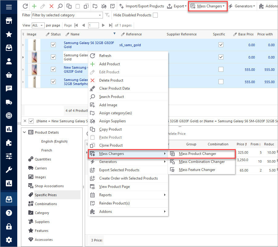 Update Meta Details with Mass Product Changer in Store Manager