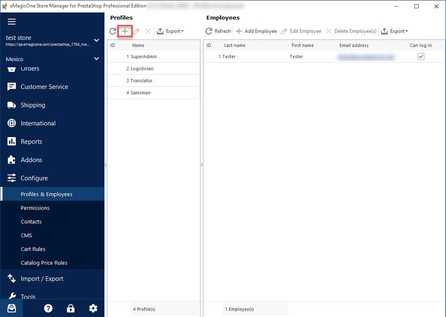 Add New Employee in PrestaShop Store Manager Add New Employee in PrestaShop with eMagicOne Store Manager