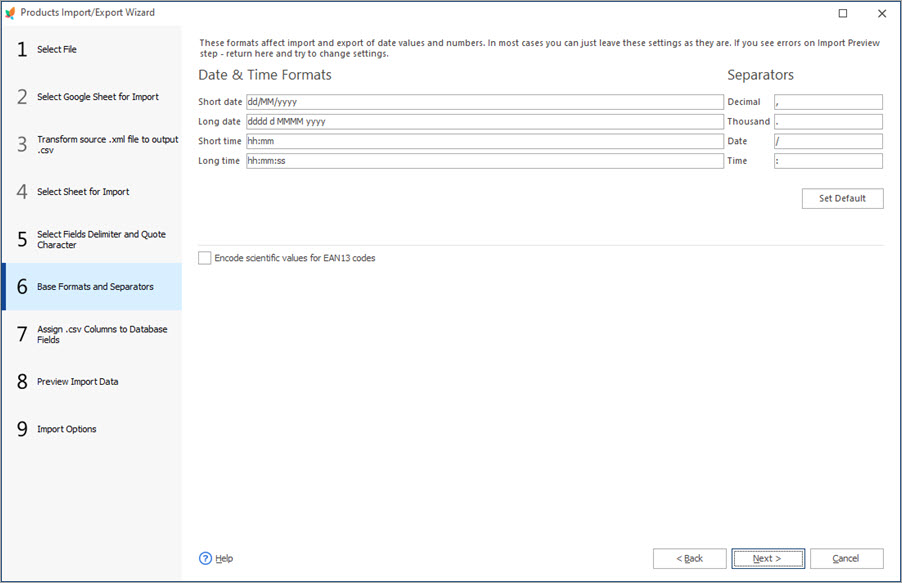 Base Formats and Separators During PrestaShop Products Import Base Formats and Separators During PrestaShop Products Import with Store Manager