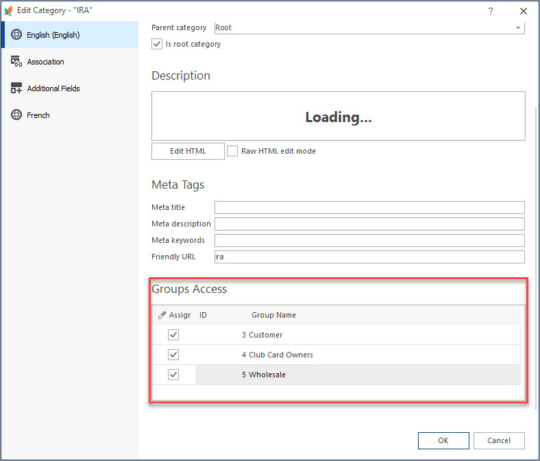 Enable or Disable Category for Specific Customer Groups in Store Manager