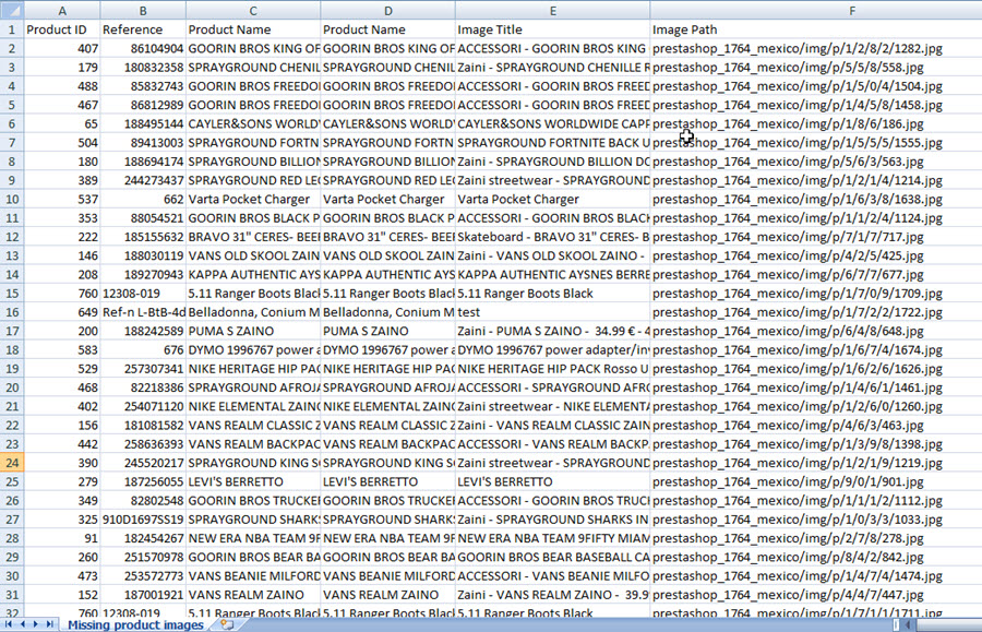 Export Missed Images Report to the File Export Missed Images Report to the File with Store Manager