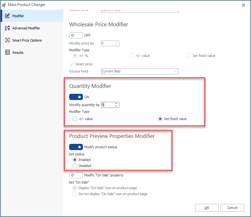 Update Status and Quantity with Mass Product Changer Update Status and Quantity with Mass Product Changer in Store Manager