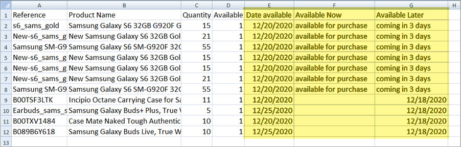 Update PrestaShop Stock Availability During Import File Example