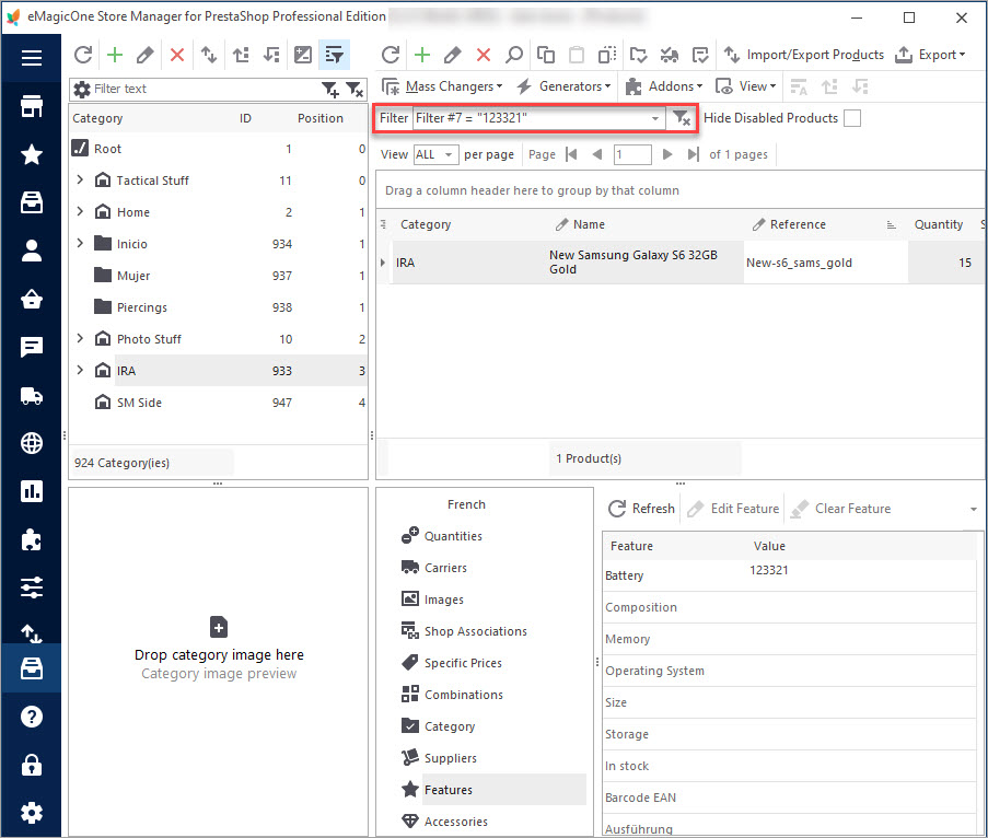 Use Custom Filter by Products Feature in Main Product Grid with Store Manager