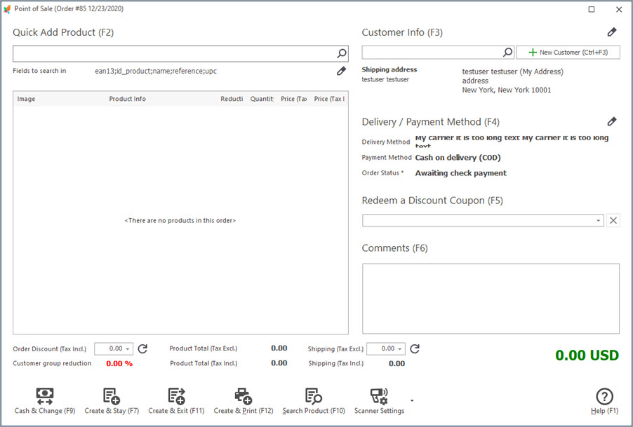Use Point of Sale for Order Creation with Store Manager Use Point of Sale for Order Creation with eMagicOne Store Manager