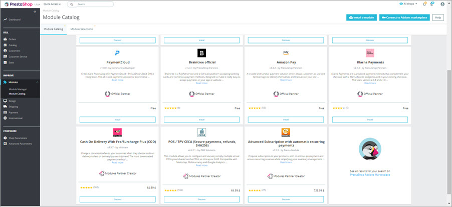 Activate Payments Methods at PrestaShop Backend Activate Payments Methods at Backend