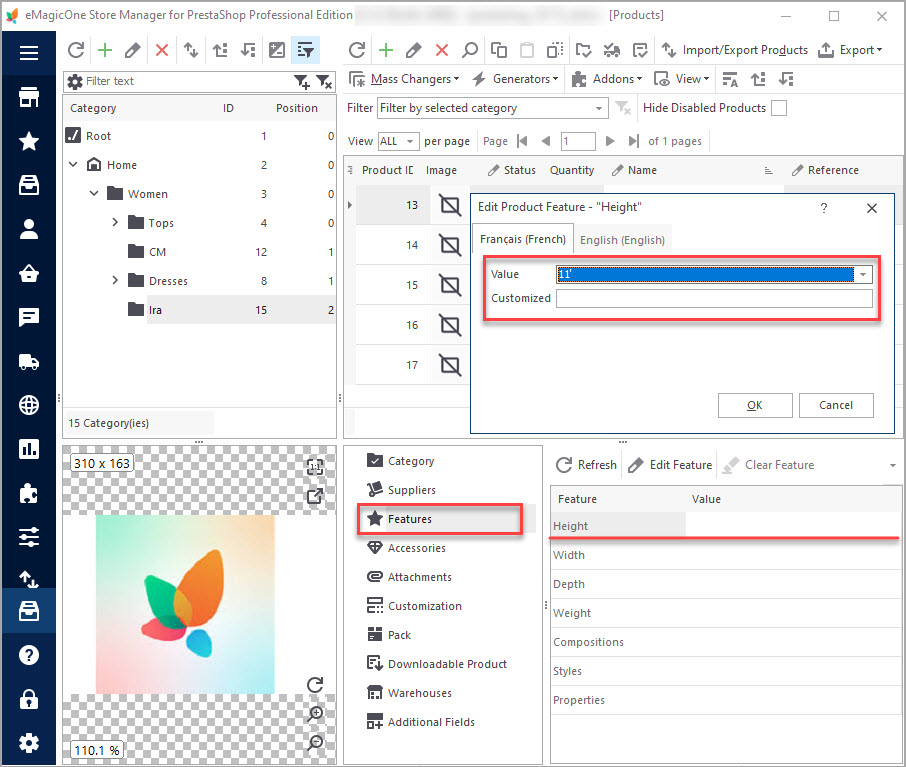 Add Feature Value to the PrestaShop Product Add Feature Value to the PrestaShop Product with Store Manager