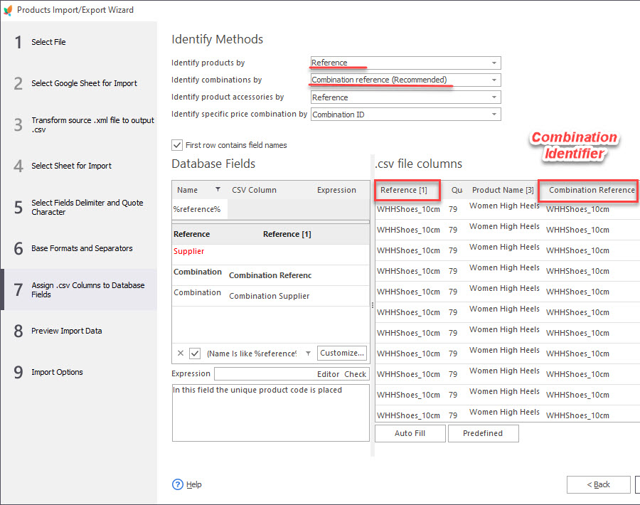 Add New PrestaShop Combinations Via Import with Store Manager