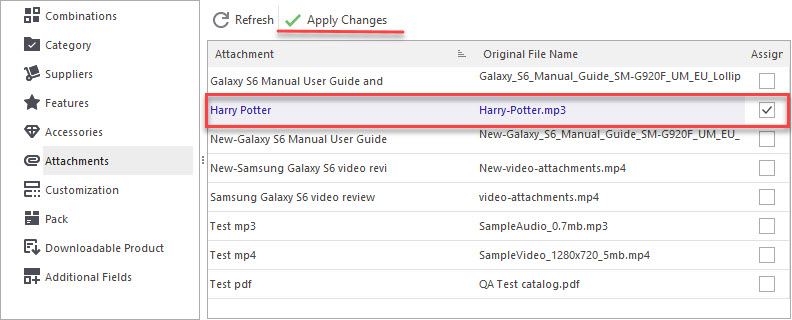 Assign Attachments to PrestaShop Products Assign Attachments to PrestaShop Products with Store Manager