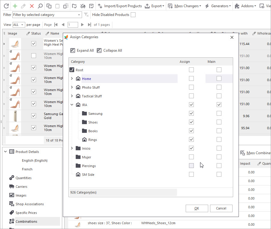 Assign Products to PrestaShop Categories Assign Products to PrestaShop Categories with Store Manager