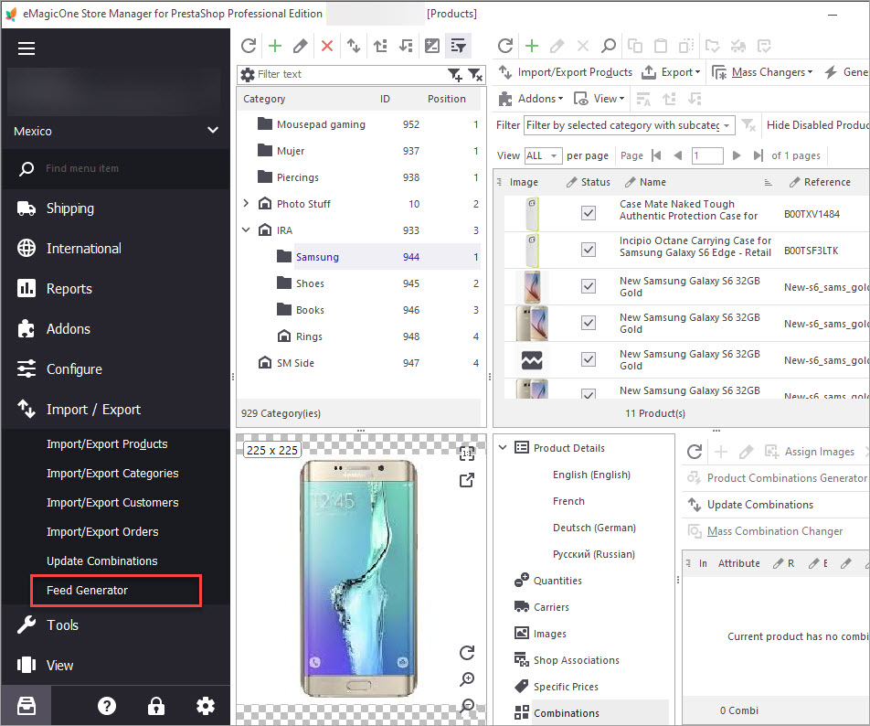 Feed Generator with PrestaShop Store Manager Feed Generator with Store Manager for PrestaShop