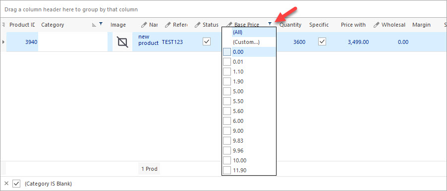 Filter PrestaShop Products by Base Price Filter PrestaShop Products by Base Price with Store Manager