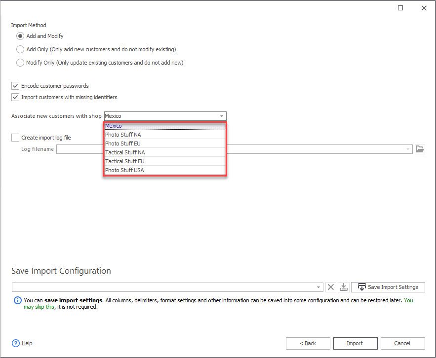 Import Prestashop Customers to Multistore Import Prestashop Customers to Multistore with Store Manager