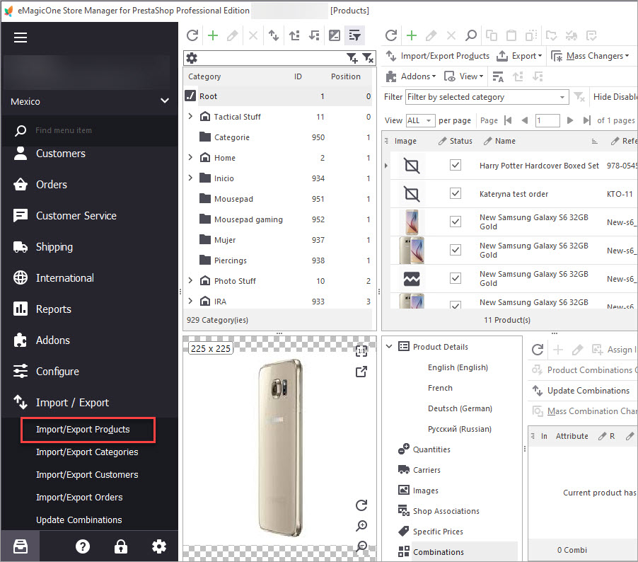 Launch Import Export Wizard Launch Import Export Wizard with Store Manager