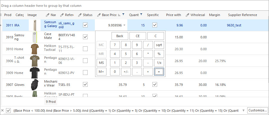 Modify Details in Products Grid Modify Details in Products Grid with Store Manager