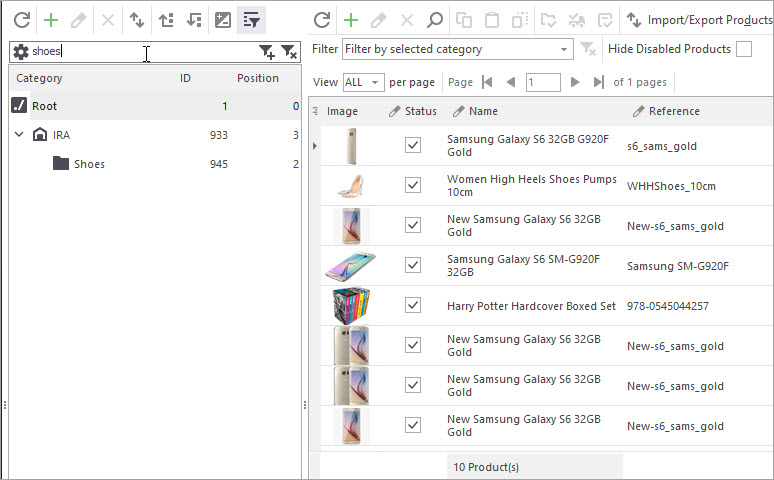 PrestaShop Category List Filter by Exact Phrase PrestaShop Category List Filter by Exact Phrase in Store Manager