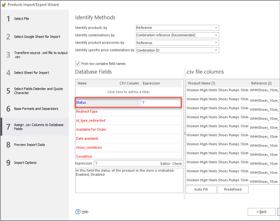 PrestaShop Data Import Status Change Example with Store Manager