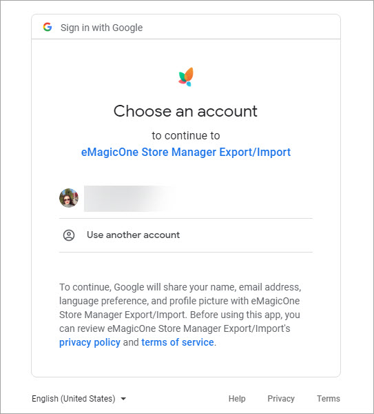 Sign in with Google Sign in with Google in Browser