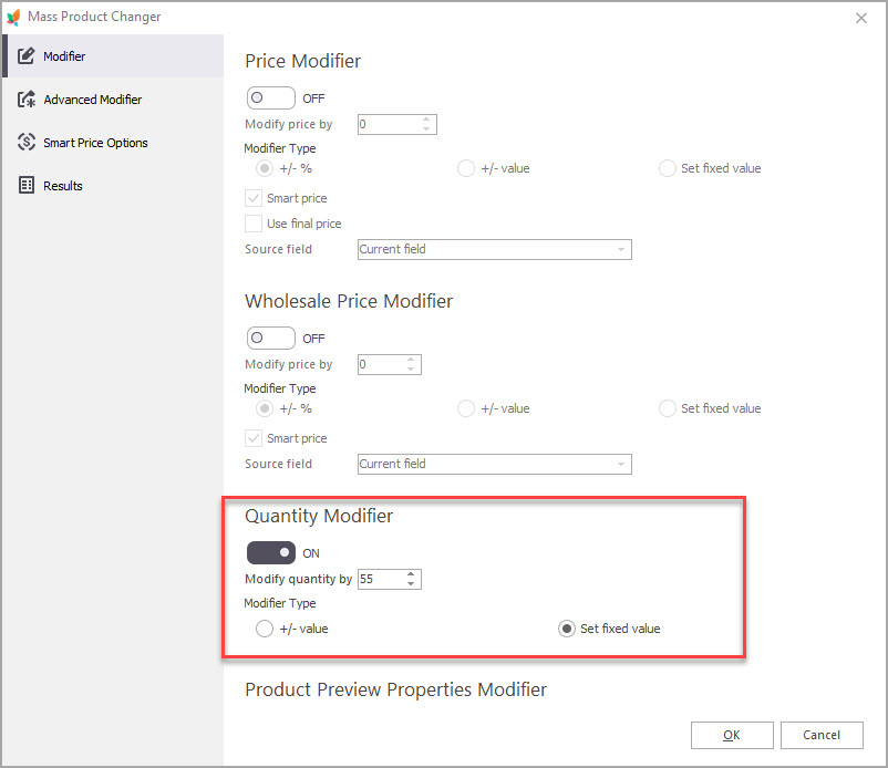 Use Mass Product Changer for Bulk Quantity Update with Store Manager