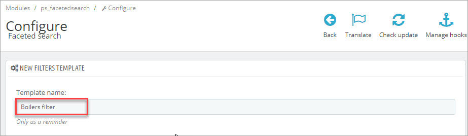 Add a Descriptive Name For a Template