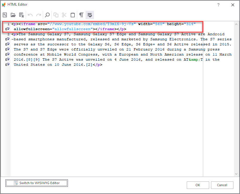 Add PrestaShop Video Embed Code in Description with Store Manager